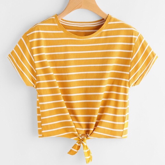 Yellow & white t-shirt - Picture 1 of 2